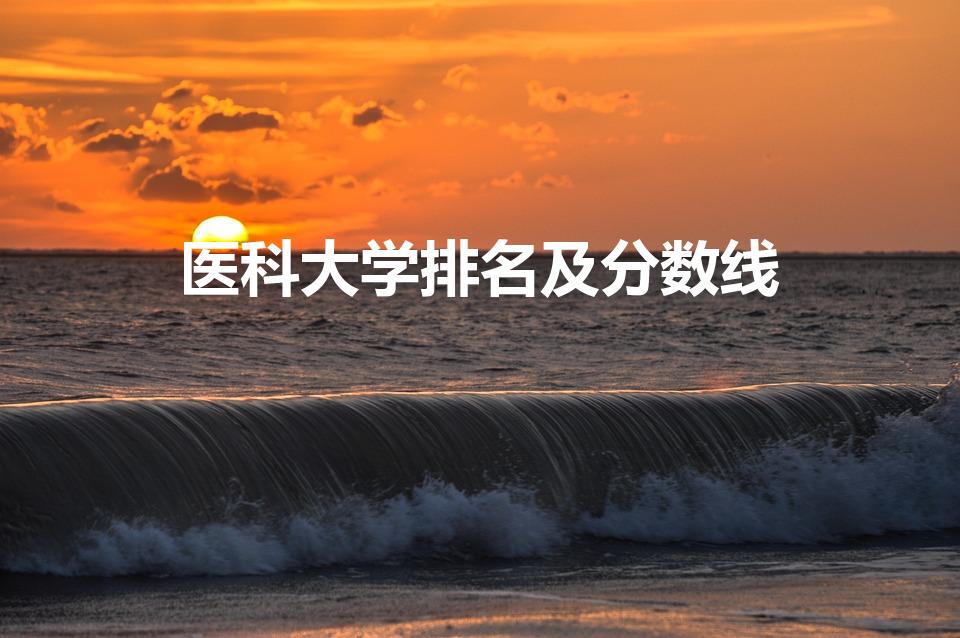 医科大学排名及分数线（全国二本医学院校排名及分数线）