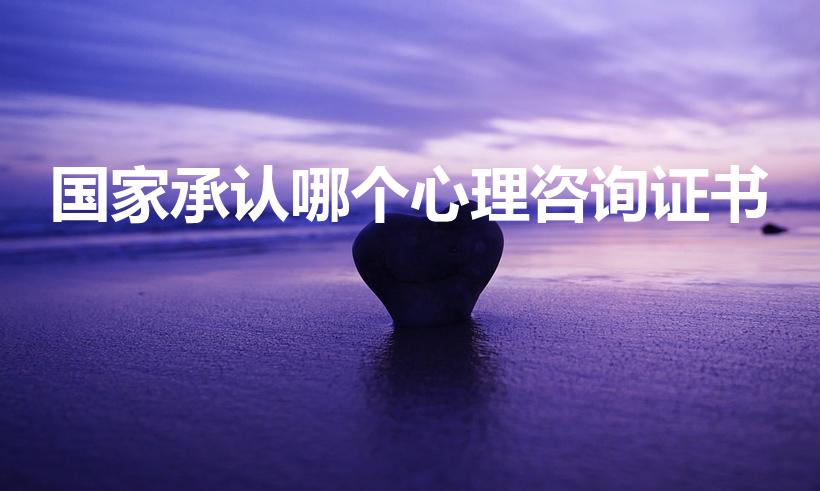国家承认哪个心理咨询证书