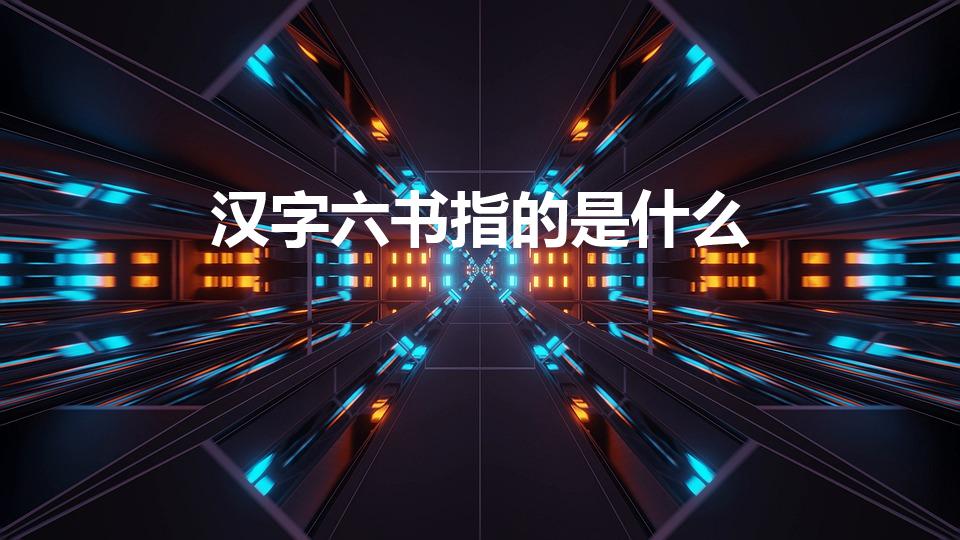 汉字六书指的是什么（汉字六书是什么）