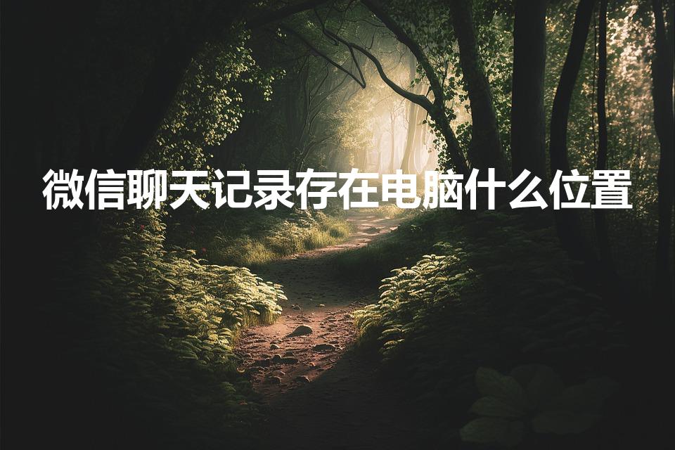 微信聊天记录存在电脑什么位置（微信聊天记录保存在哪个盘）
