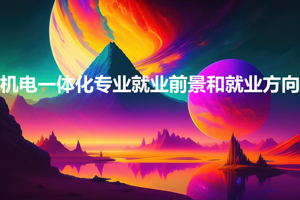 机电一体化专业就业前景和就业方向