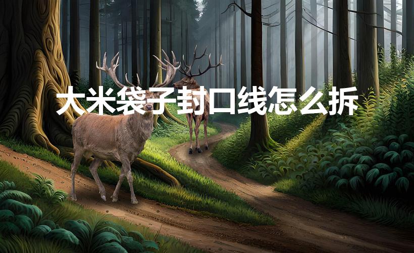 大米袋子封口线怎么拆（米袋子的线怎么拆线）