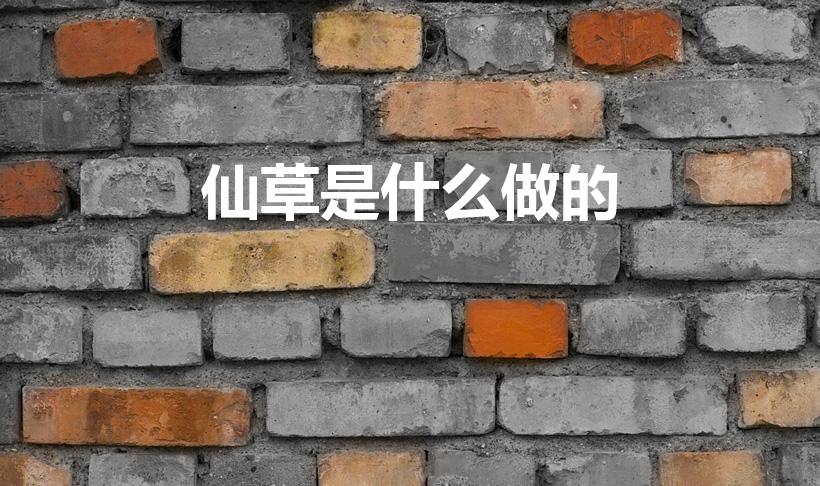 仙草是什么做的（烧仙草是草木灰做的吗）