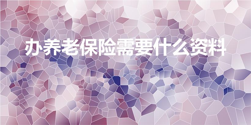 办养老保险需要什么资料（办理养老保险需要什么材料）
