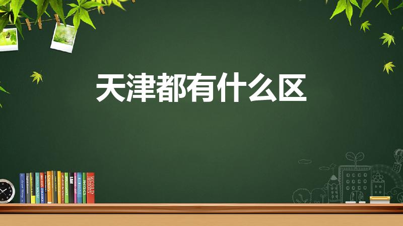 天津都有什么区（天津都有哪个区）