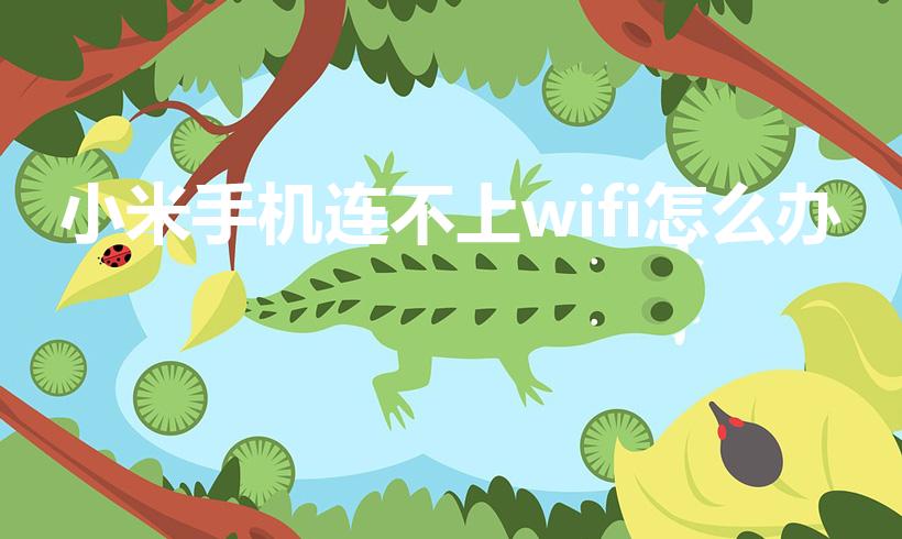 小米手机连不上wifi怎么办