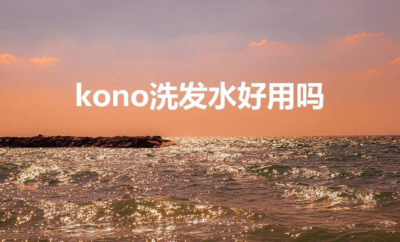 kono洗发水好用吗（kono洗发水怎么样）