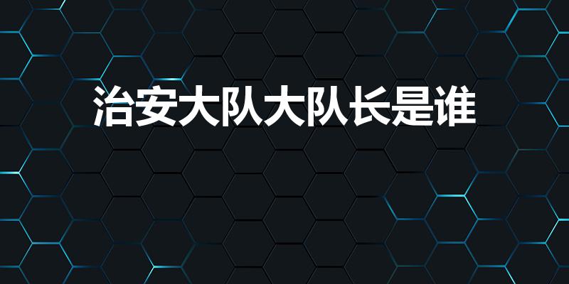治安大队大队长是谁（沈阳市铁西分局治安大队大队长是谁）
