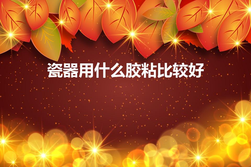 瓷器用什么胶粘比较好（瓷器用什么胶能粘上）