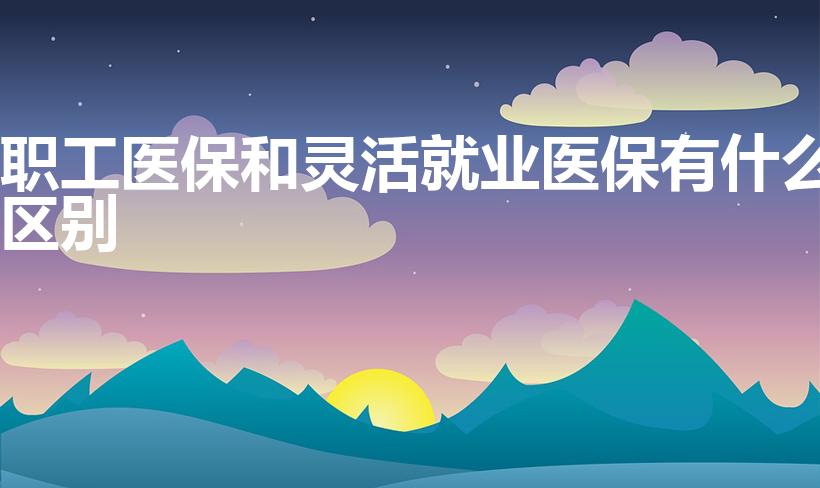 职工医保和灵活就业医保有什么区别