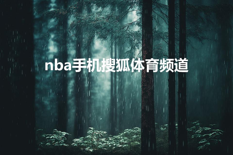 nba手机搜狐体育频道（搜狐体育的频道介绍）