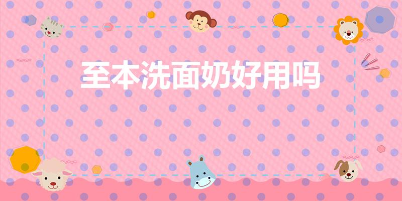 至本洗面奶好用吗（至本洗面奶好用吗,至本洗面奶怎么样）