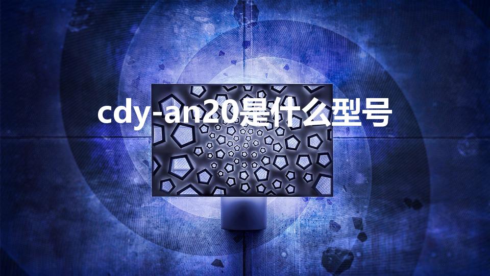 cdy-an20是什么型号（cdyan20是什么型号）