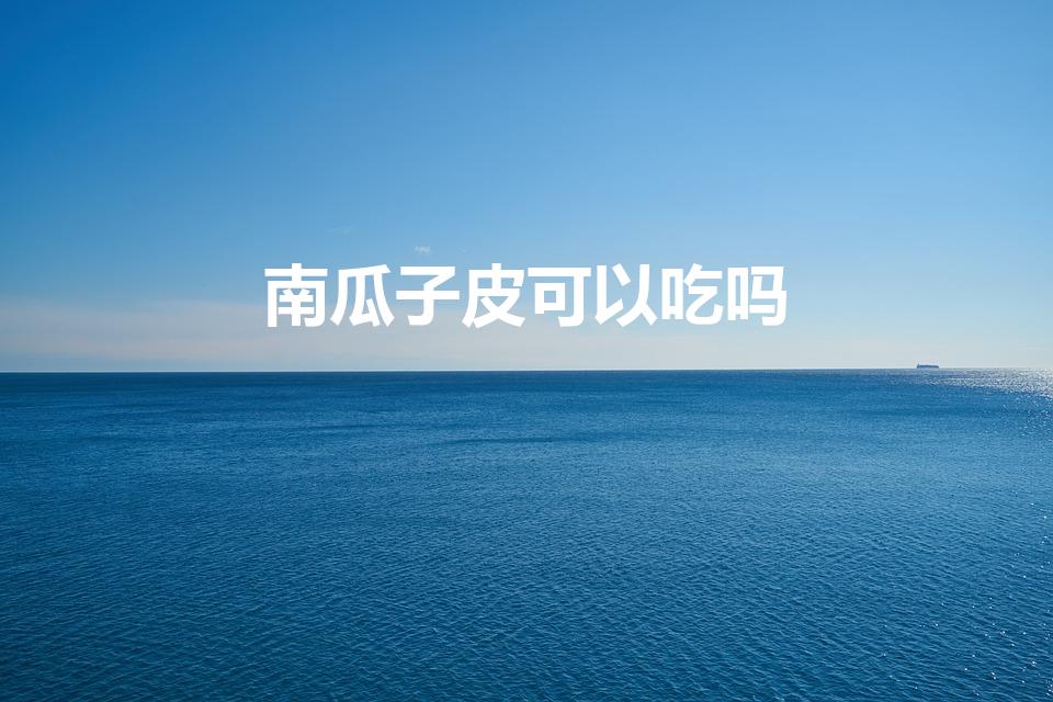 南瓜子皮可以吃吗（炒熟的南瓜子可以连皮一块吃吗）
