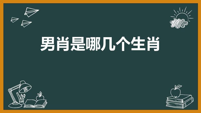 男肖是哪几个生肖（男肖指什么生肖）