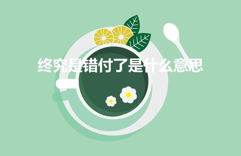 终究是错付了是什么意思（终究是错付了表示什么意思）