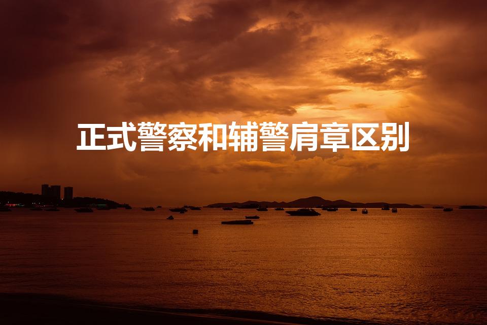 正式警察和辅警肩章区别（正式警察与辅警标识的区别）