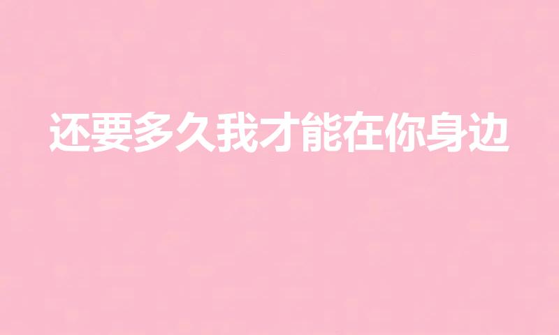 还要多久我才能在你身边（故事里的小黄花的歌词）