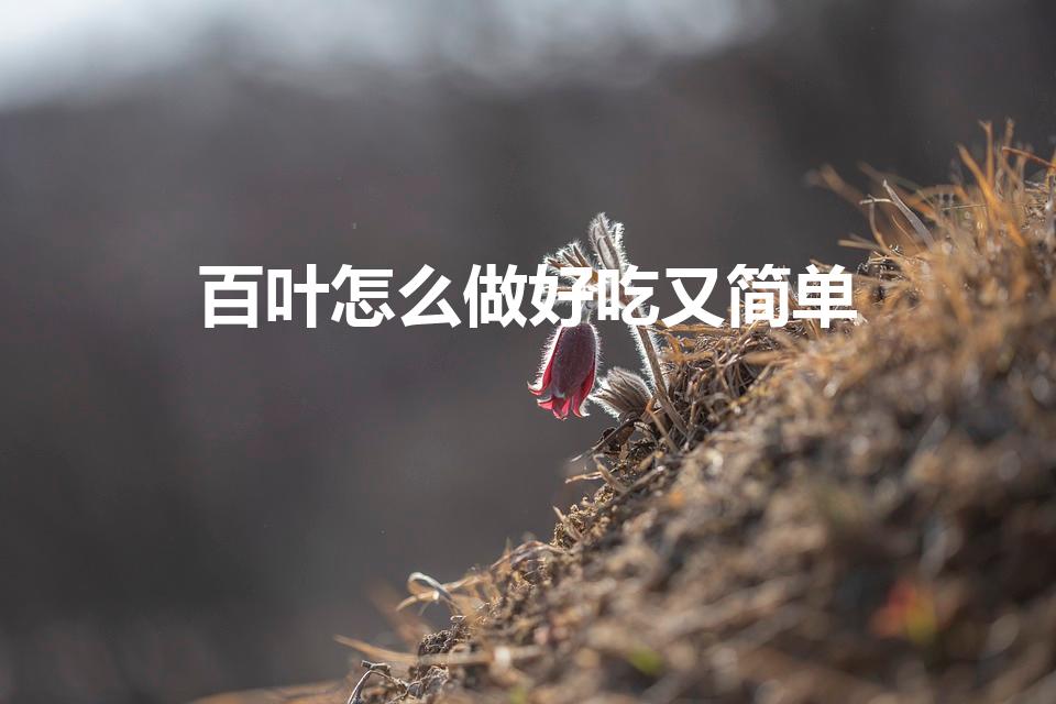 百叶怎么做好吃又简单（新鲜牛百叶怎么做好吃又简单）
