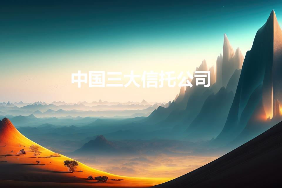 中国三大信托公司（信托公司名单）