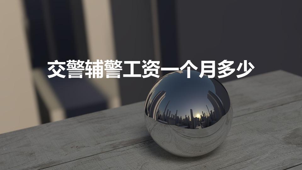 交警辅警工资一个月多少（辅警一个月能拿多少工资）