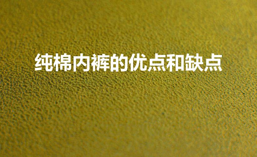 纯棉内裤的优点和缺点（内裤纯棉的好吗）