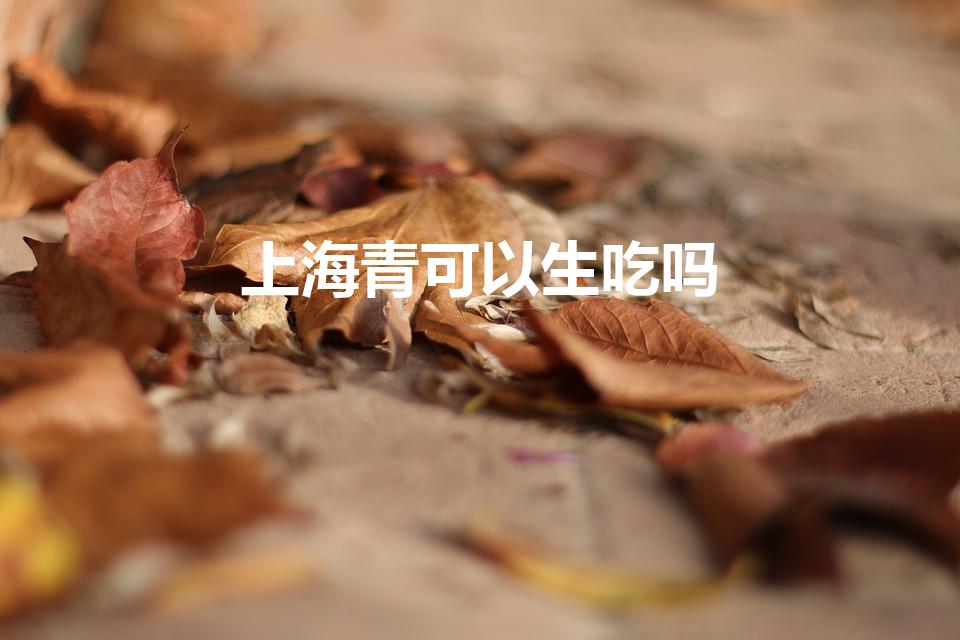 上海青可以生吃吗（上海青是凉性的吗 上海青是油菜吗）