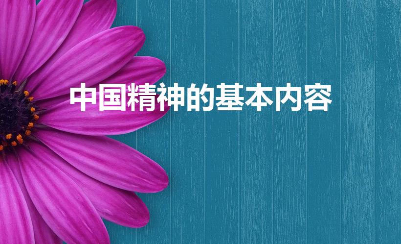 中国精神的基本内容（中国精神包括哪些内容）