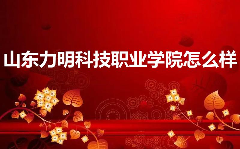 山东力明科技职业学院怎么样（山东力明科技职业乱不乱）