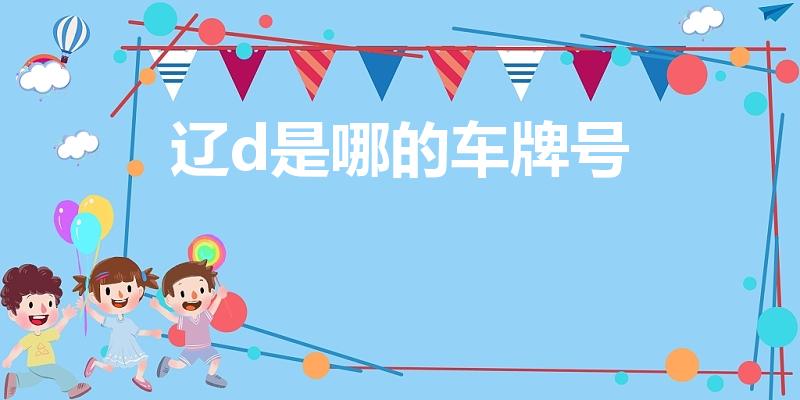 辽d是哪的车牌号（辽D是哪个城市）
