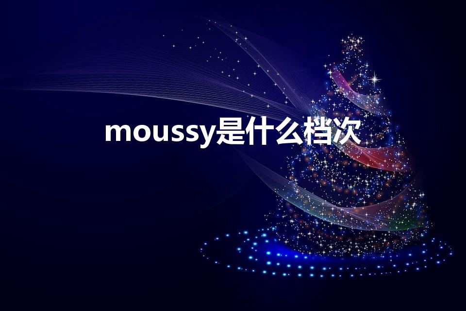 moussy是什么档次（摩西女装是几线品牌）