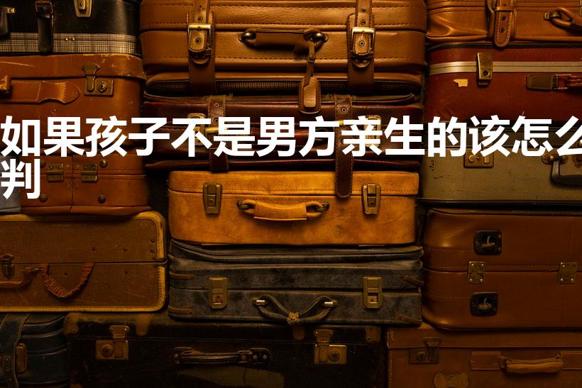 如果孩子不是男方亲生的该怎么判