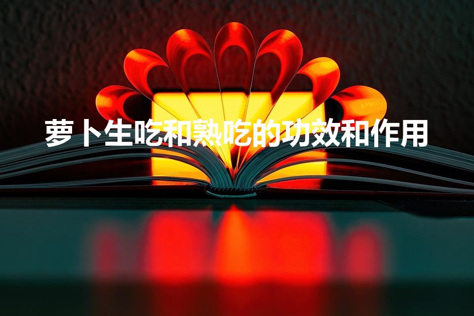 萝卜生吃和熟吃的功效和作用（萝卜生吃好还是熟吃好）