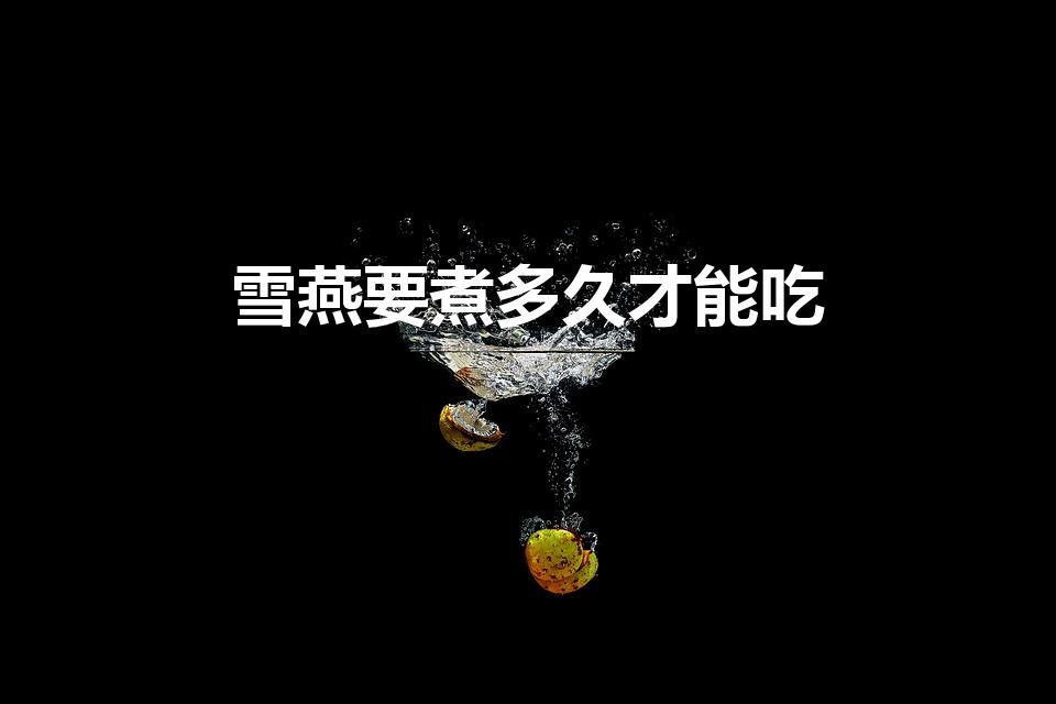 雪燕要煮多久才能吃（雪燕要炖多长时间呢）