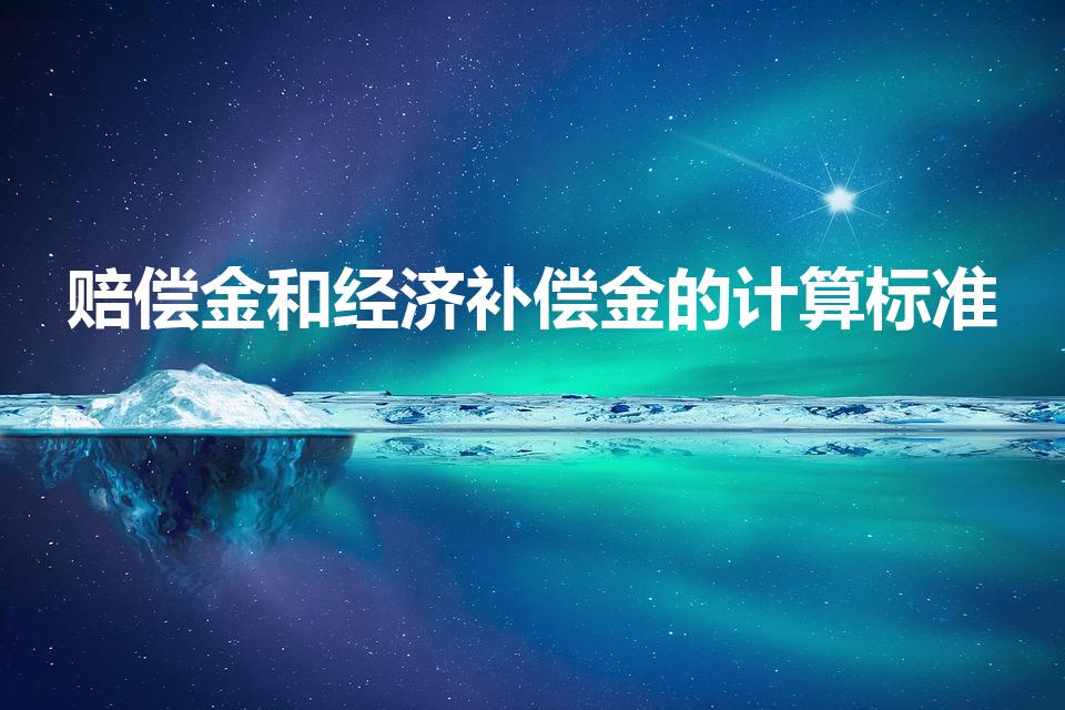 赔偿金和经济补偿金的计算标准（补偿金和赔偿金的赔偿标准）