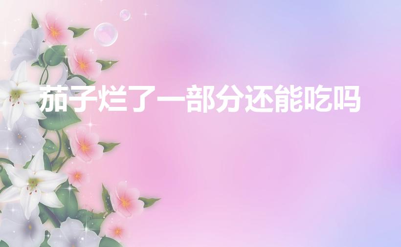茄子烂了一部分还能吃吗（坏了一半的茄子可以吃吗）