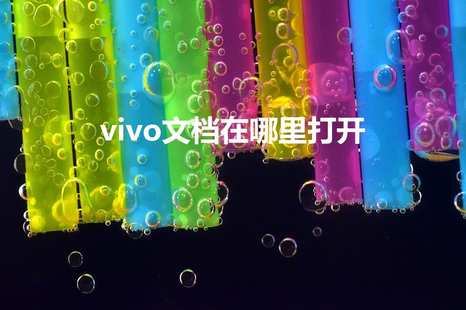 vivo文档在哪里打开（vivo文件夹在哪里打开）