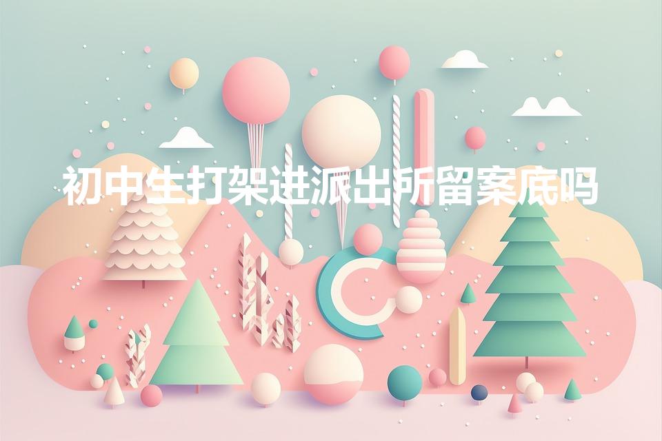 初中生打架进派出所留案底吗（初中生打人会留案底吗）