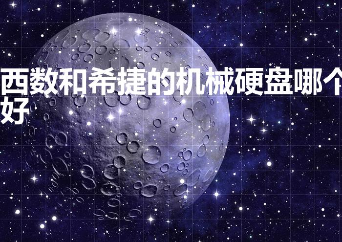 西数和希捷的机械硬盘哪个好（希捷和西部数据哪个好）