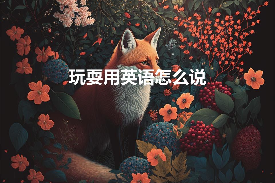 玩耍用英语怎么说（英语玩耍(名词)怎么说）