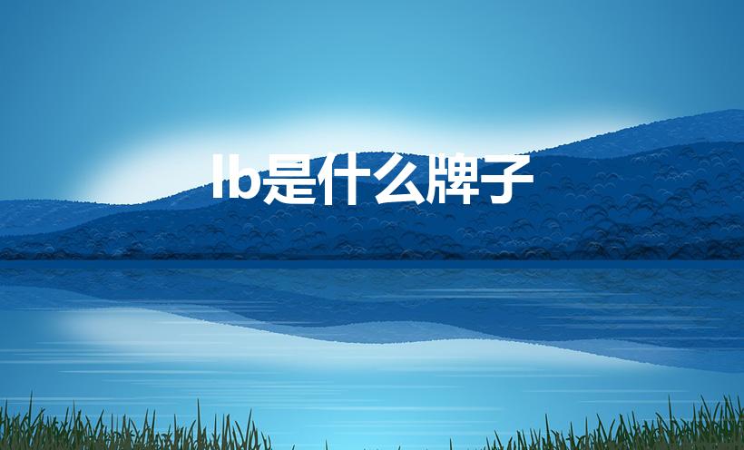 lb是什么牌子（LB是什么品牌）