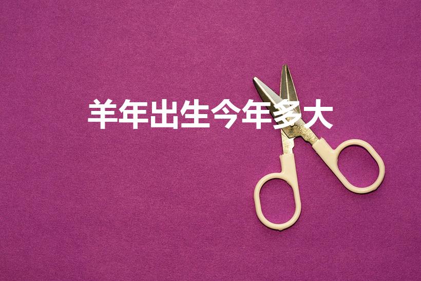 羊年出生今年多大（生肖羊今年多大）