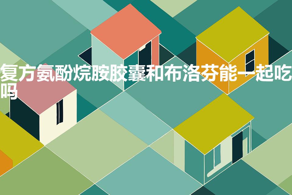 复方氨酚烷胺胶囊和布洛芬能一起吃吗