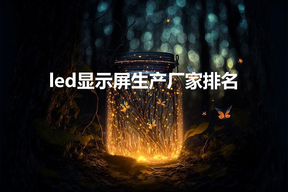 led显示屏生产厂家排名（国内led显示屏的厂家）