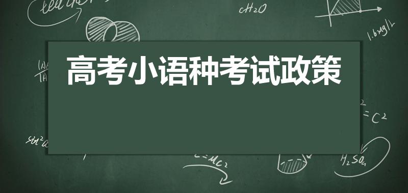 高考小语种考试政策（日语高考政策）