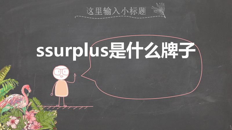 ssurplus是什么牌子