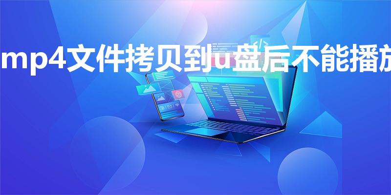 mp4文件拷贝到u盘后不能播放