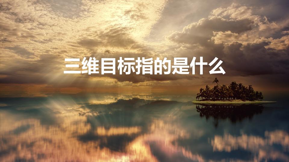 三维目标指的是什么（三维教学目标是什么）
