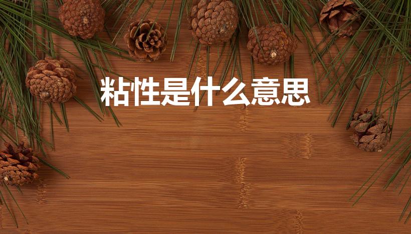 粘性是什么意思（粘性与黏性的区别是什么）