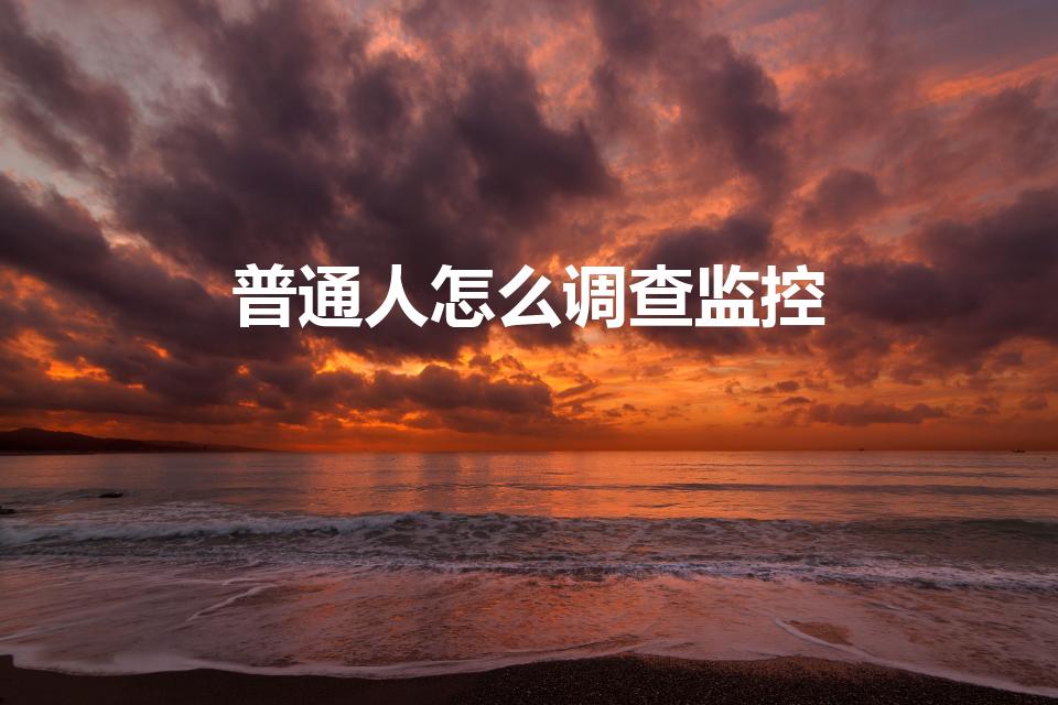 普通人怎么调查监控（市民如何调取街道监控）